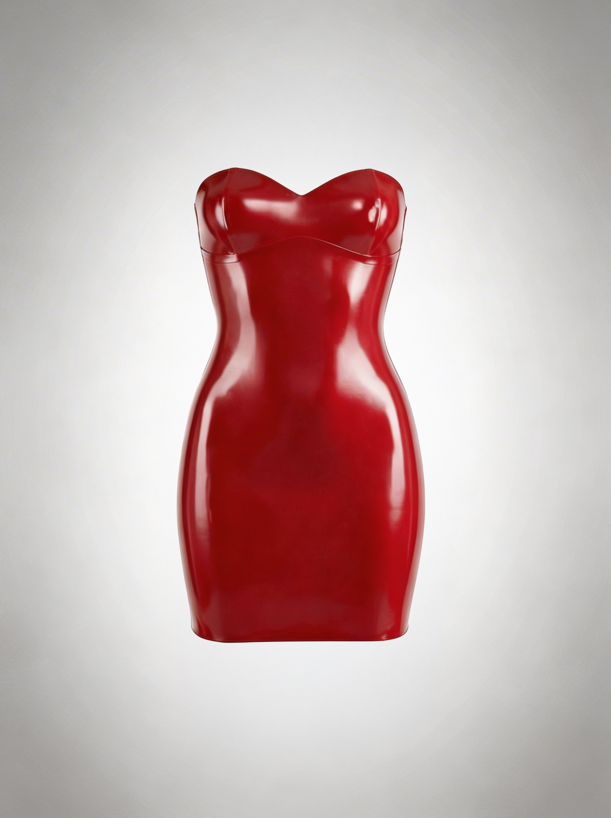 strapless open back dress Latex Mini Dress | Simple Strapless Style | Dead Lotus