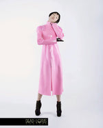 COMPLETE OUTFIT - ARMUM Long Trench Coat with Faux Fur & Wrist Gloves