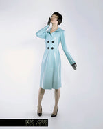 COMPLETE OUTFIT - PLUVIA Latex Classic Trench Coat with Wrist Gloves