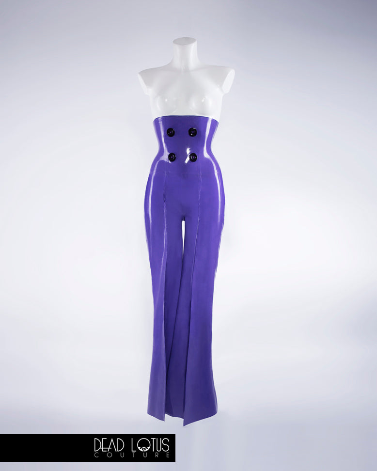 CELARIO Trousers and Top with Wrist Gloves Latex Set
