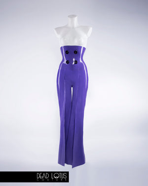 CELARIO Trousers and Top with Wrist Gloves Latex Set