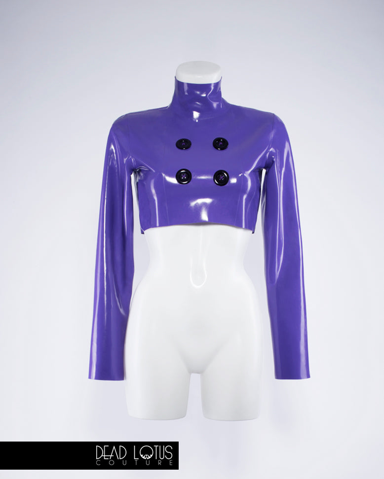 CELARIO Trousers and Top with Wrist Gloves Latex Set