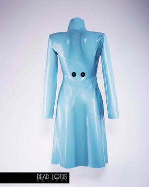 PLUVIA Latex Classic Trench Coat with Wrist Gloves