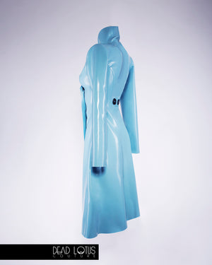 PLUVIA Latex Classic Trench Coat with Wrist Gloves